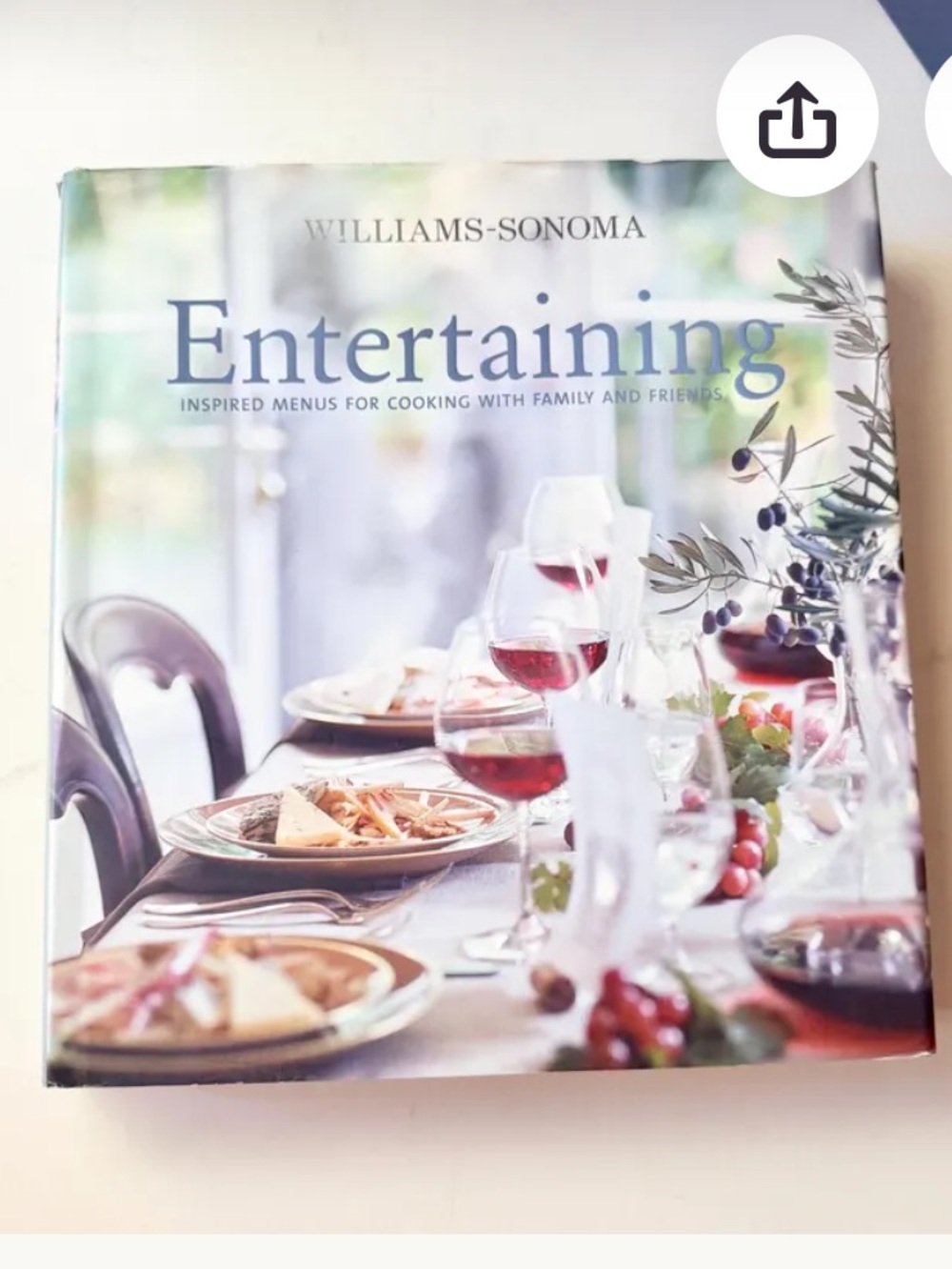 Williams-Sonoma Entertaining Cookbook 2004 First Printing Hardcover California